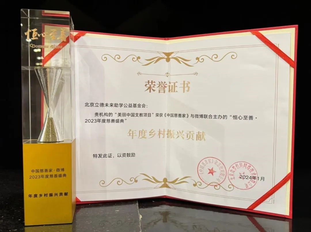 美丽中国支教项目荣获“年度乡村振兴贡献”